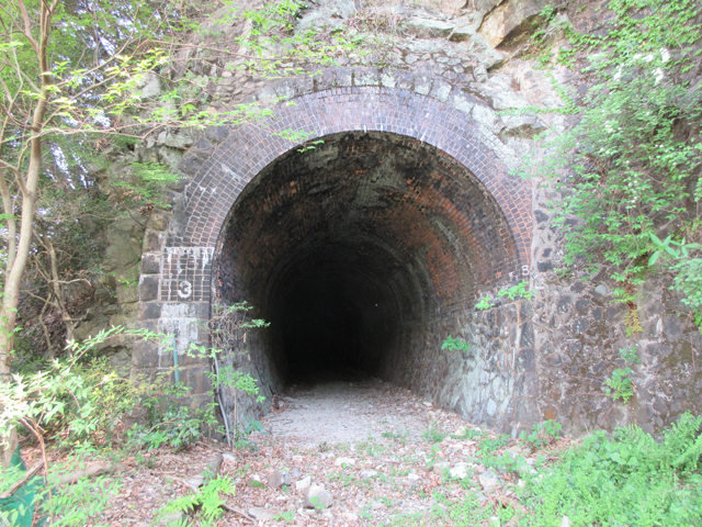 北側からのトンネル入口