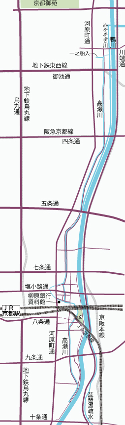 高瀬川地図